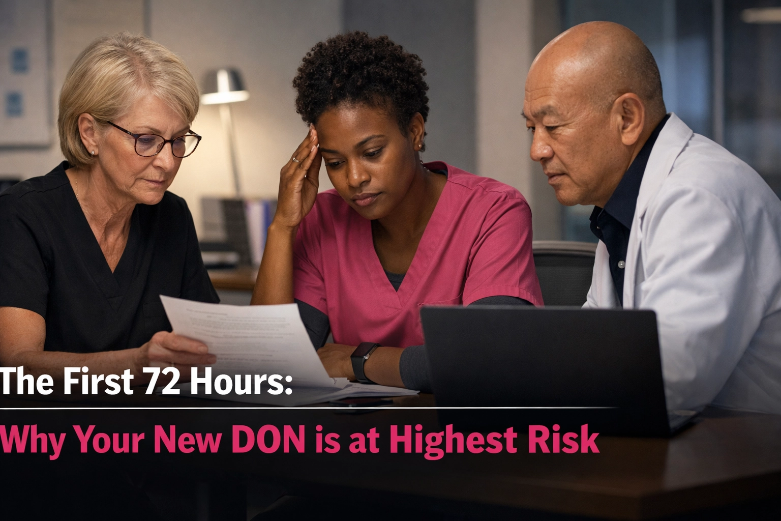 [HERO] The First 72 Hours: Why Your New DON is at Highest Risk (and How to Save Them)