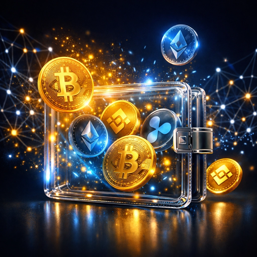 Self-custody crypto wallet with blockchain network for secure digital payments