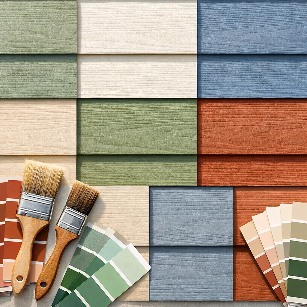 Exterior paint color samples showing 2026 trending shades for Orlando homes