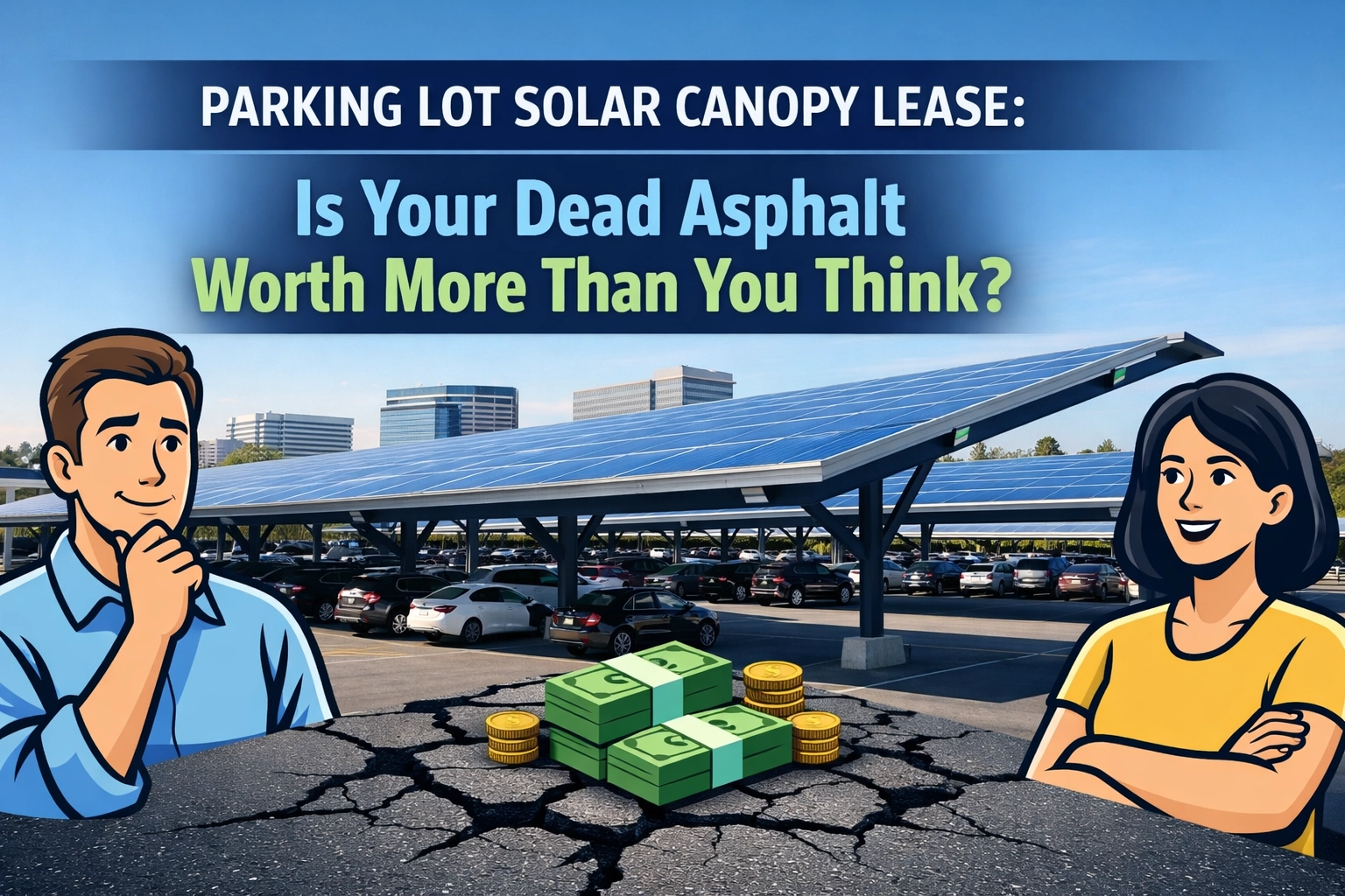 [HERO] Parking Lot Solar Canopy Lease: Is Your Dead Asphalt Worth More Than You Think?