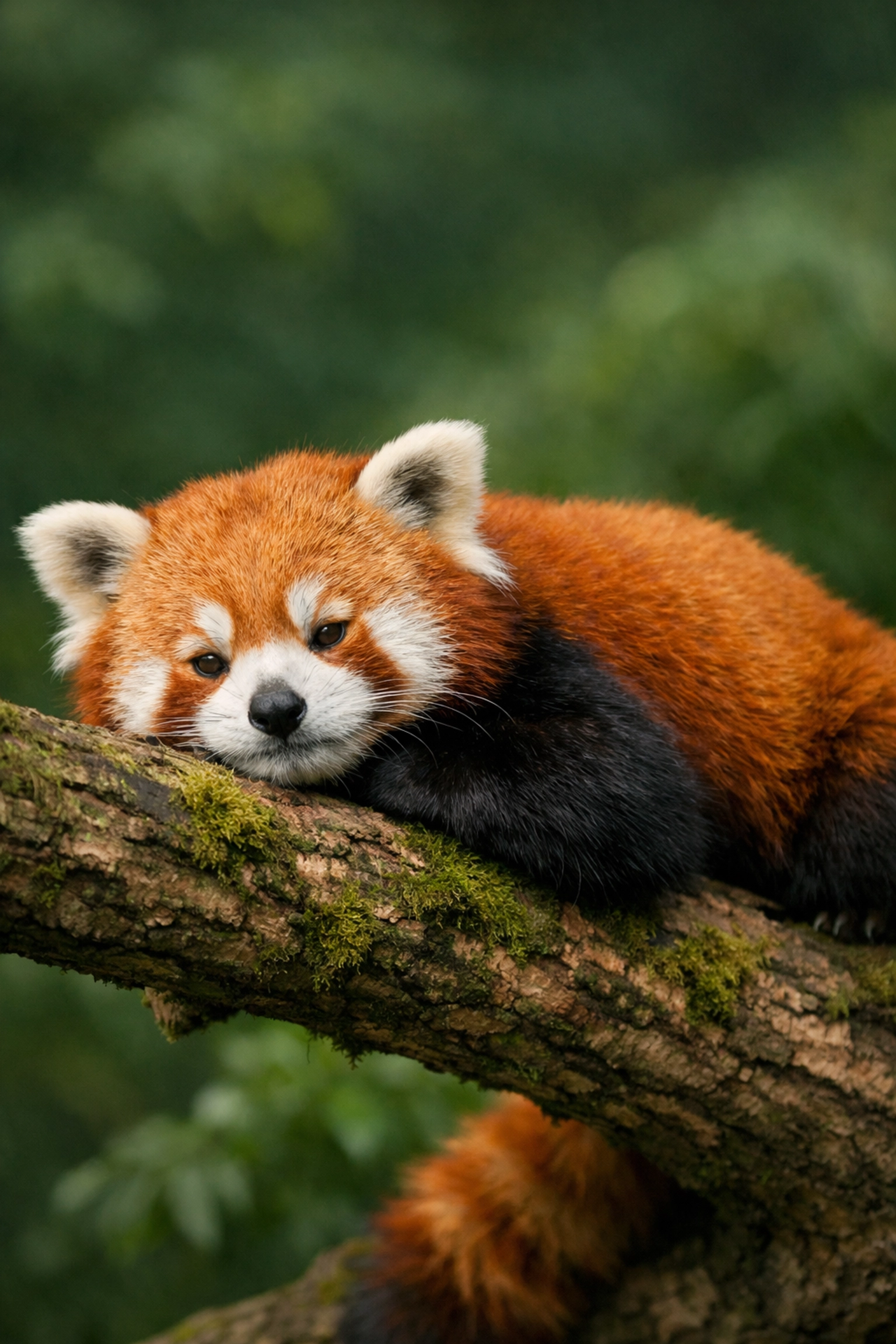 Clear photo of a Red Panda behind zoo glass without reflections or glare.