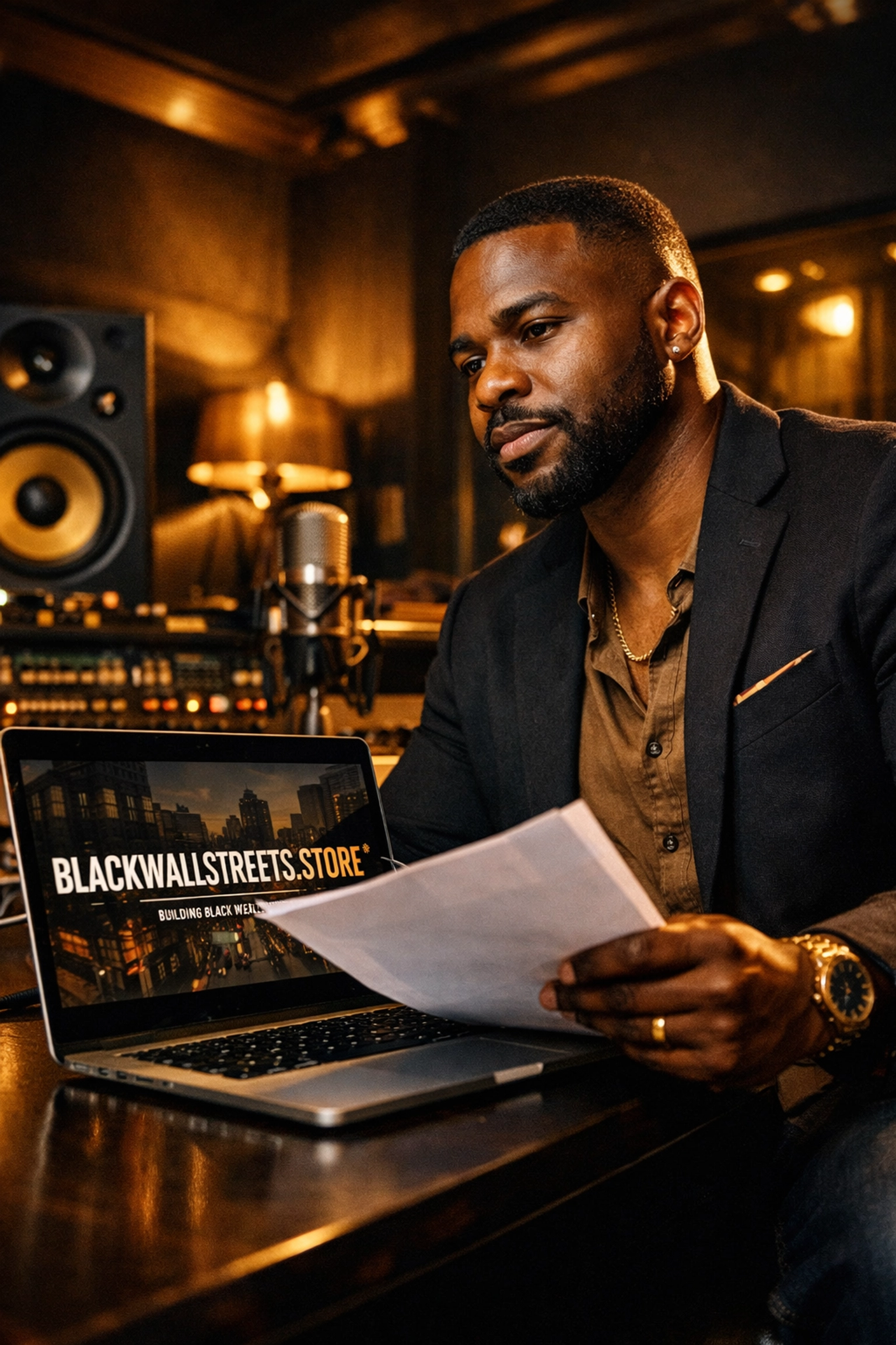 Black entrepreneur building wealth through business ownership and economic empowerment