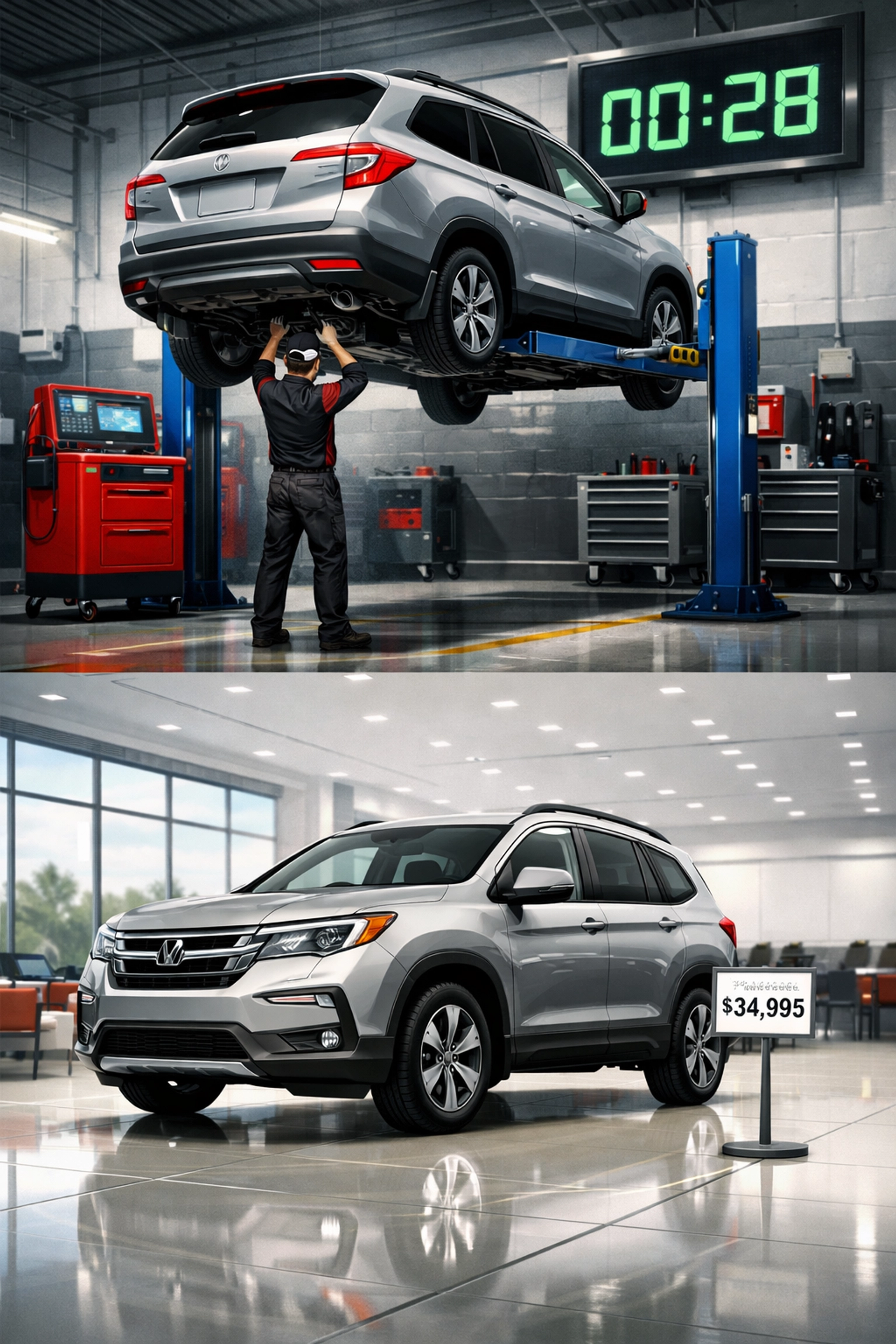 Recall repair completed in service bay leading to faster vehicle sales and dealership revenue