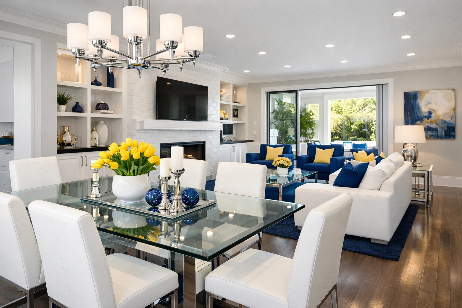 Spotless open-concept home interior demonstrating increased real estate value through professional cleaning services.