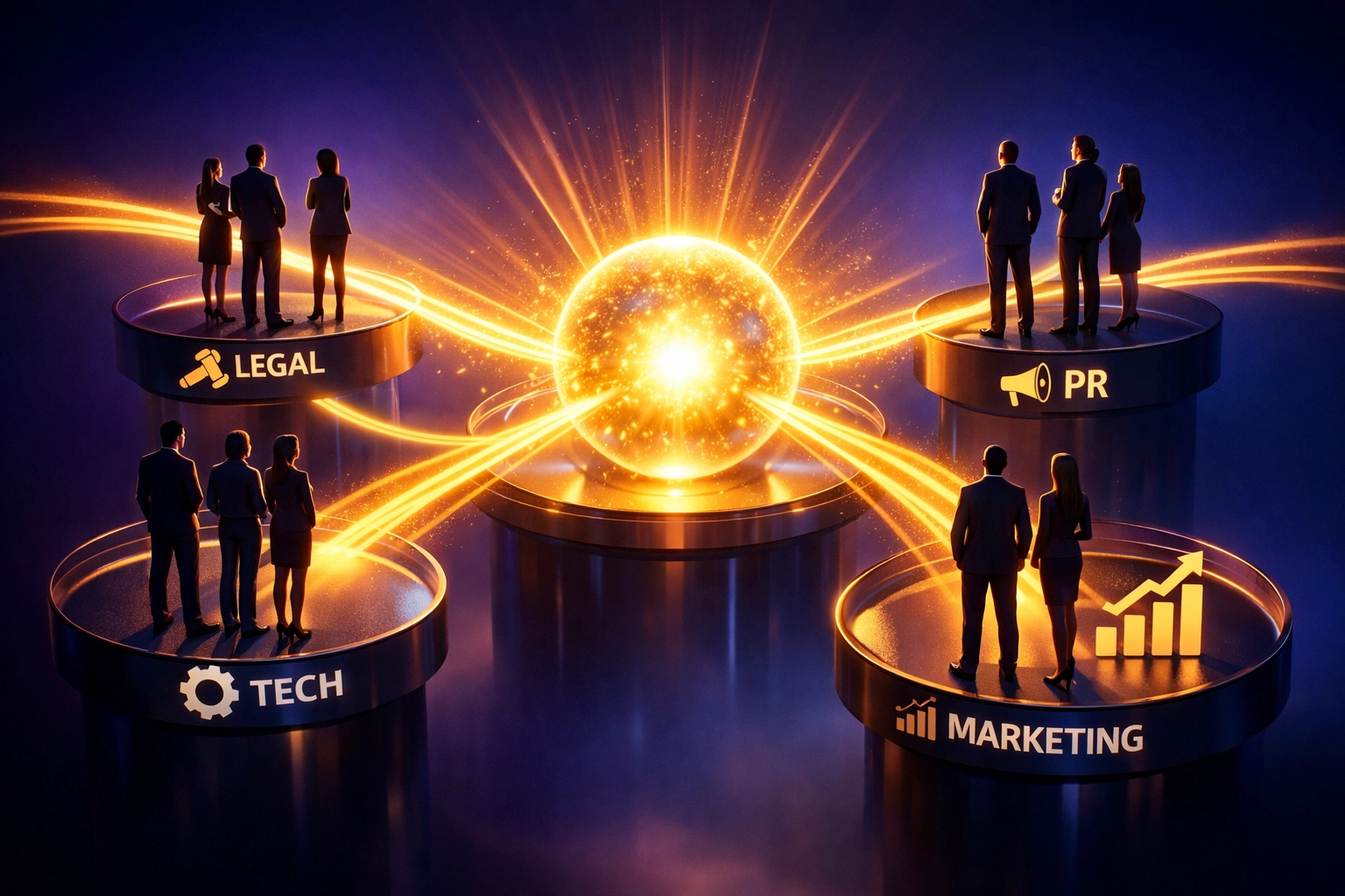 Coordination entre départements marketing, juridique, tech et RP pour le link building