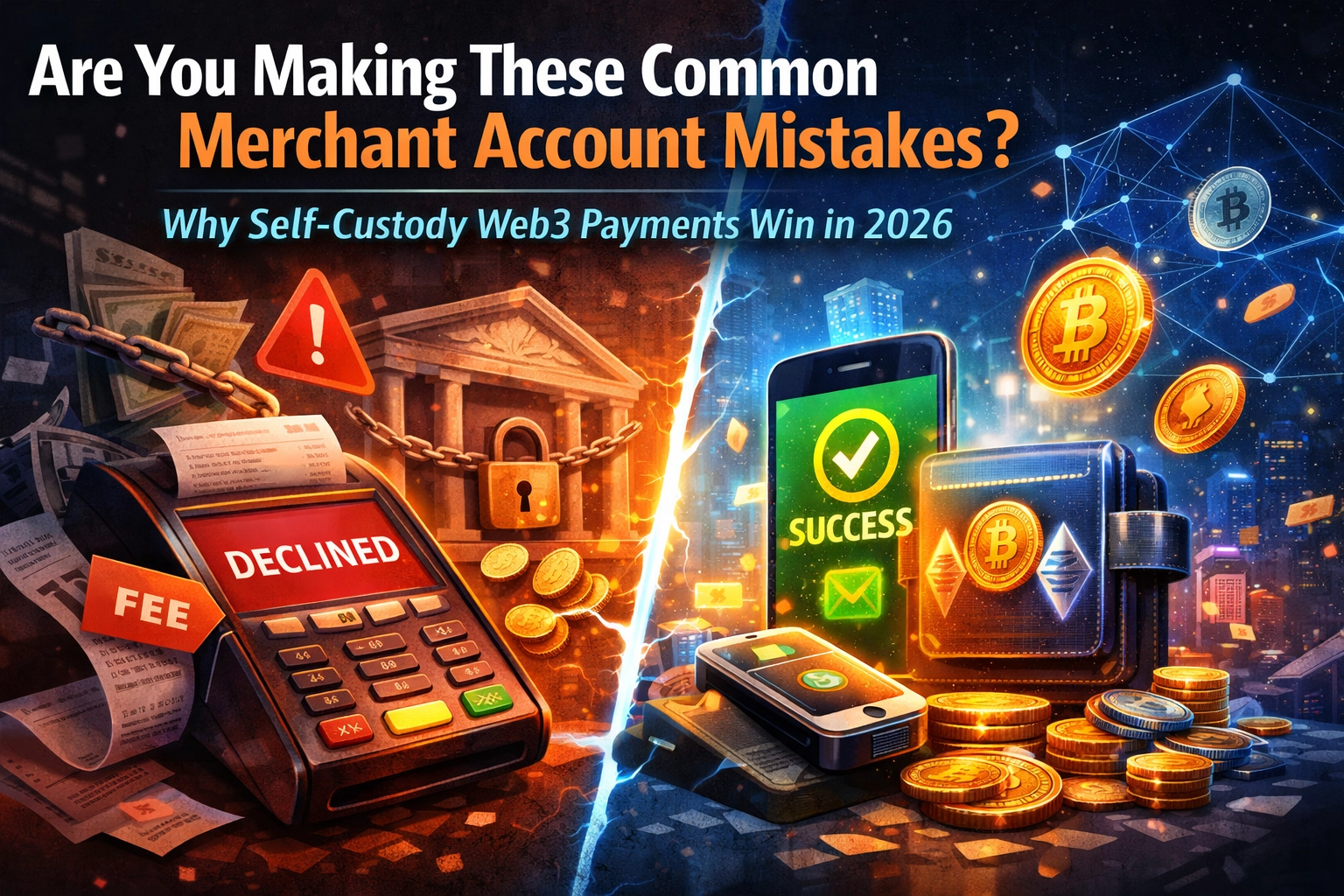 Are You Making These Common Merchant Account Mistakes? Why Self-Custody Web3 Payments Win in 2026