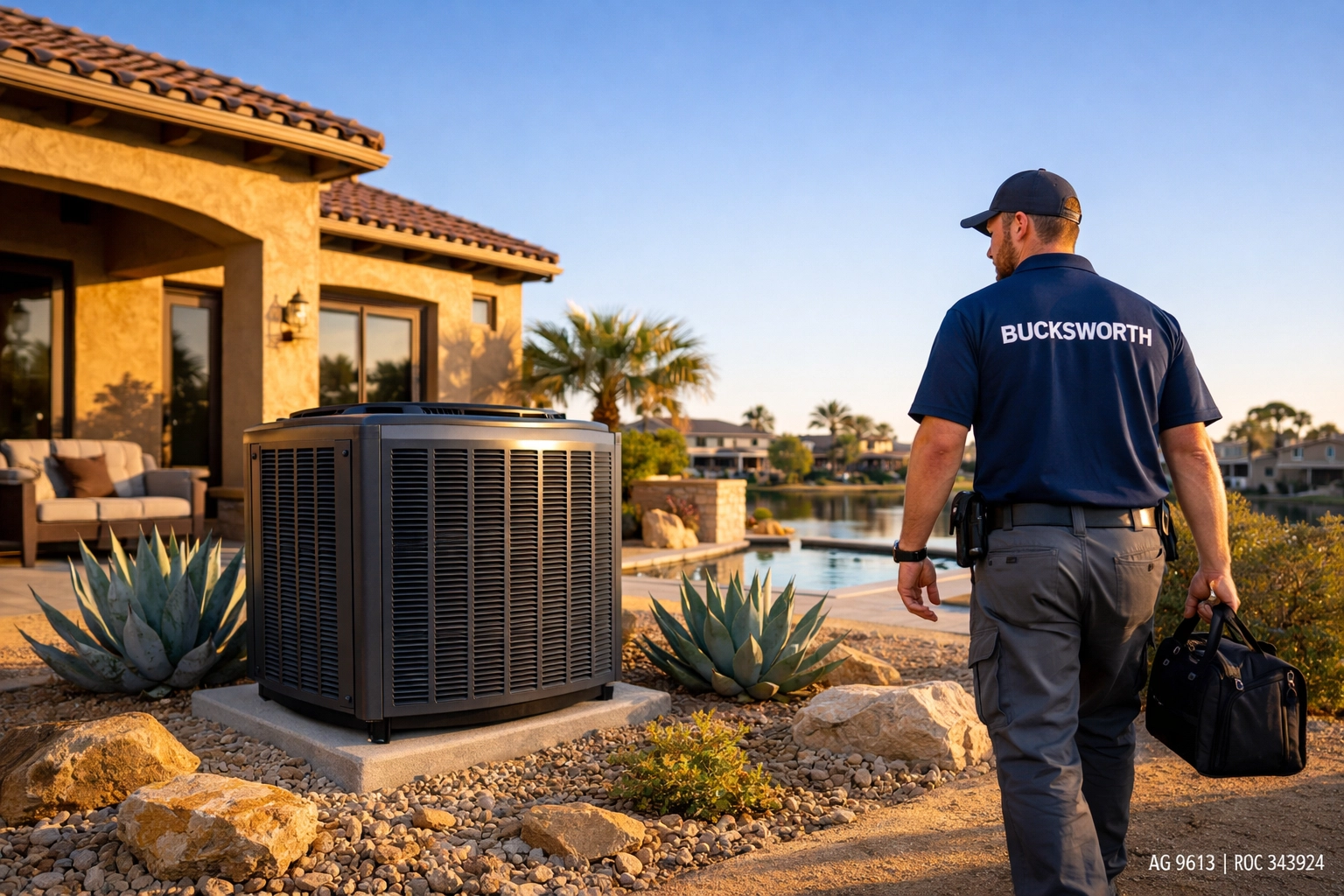 Bucksworth HVAC service for a premium home in a Chandler, AZ neighborhood like Ocotillo or Stellar Airpark.