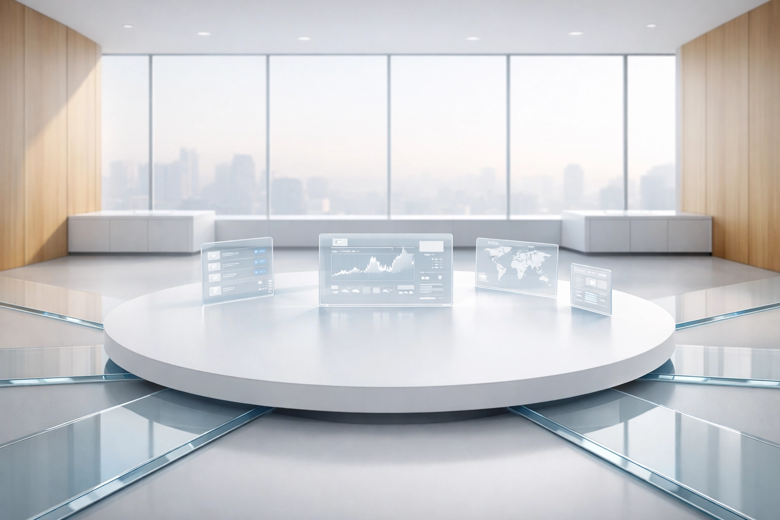 Centralized operations hub showing efficient property management systems and back-office technology.