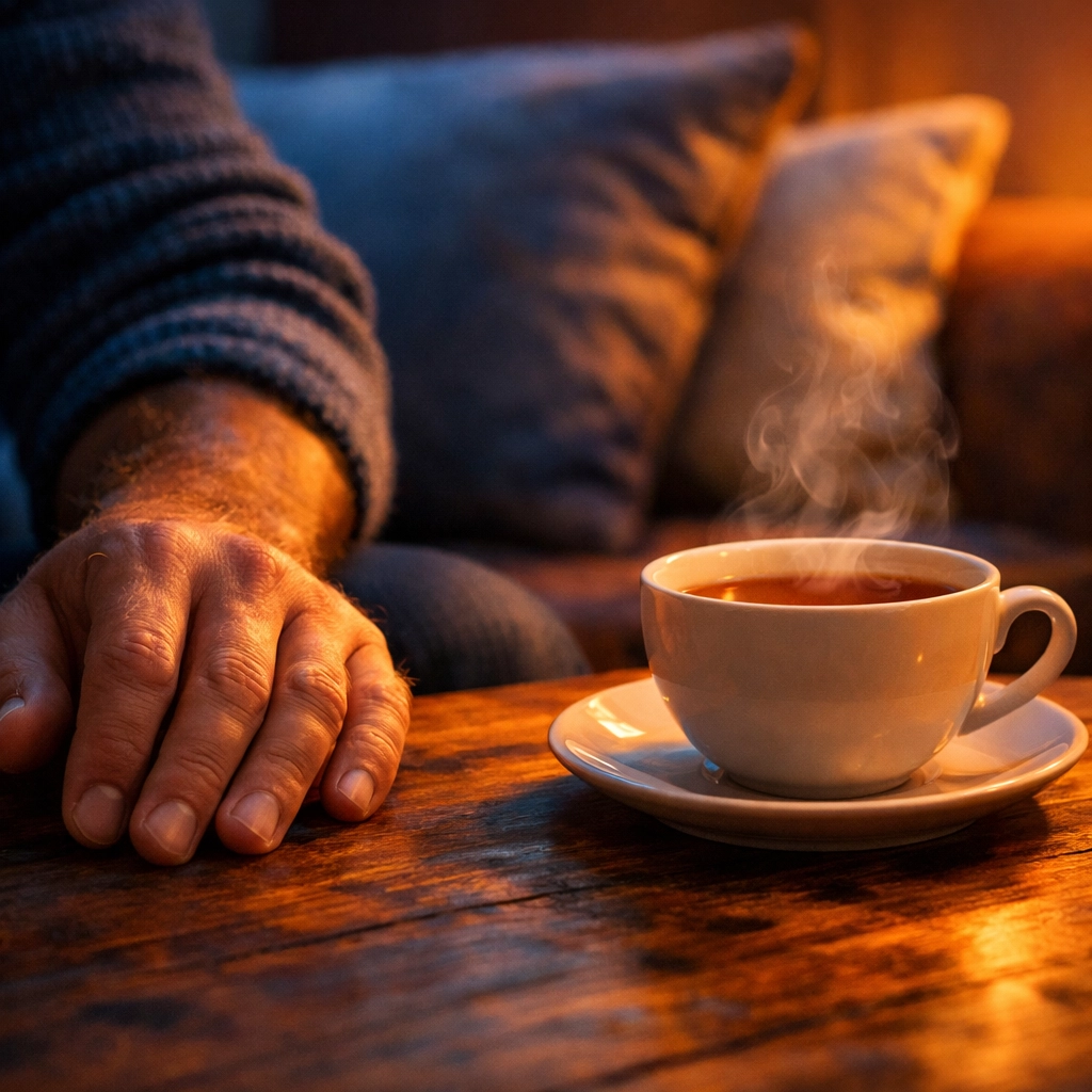 Nyugodt otthoni környezet, amely segít a merevedési zavar lelki okainak oldásában.