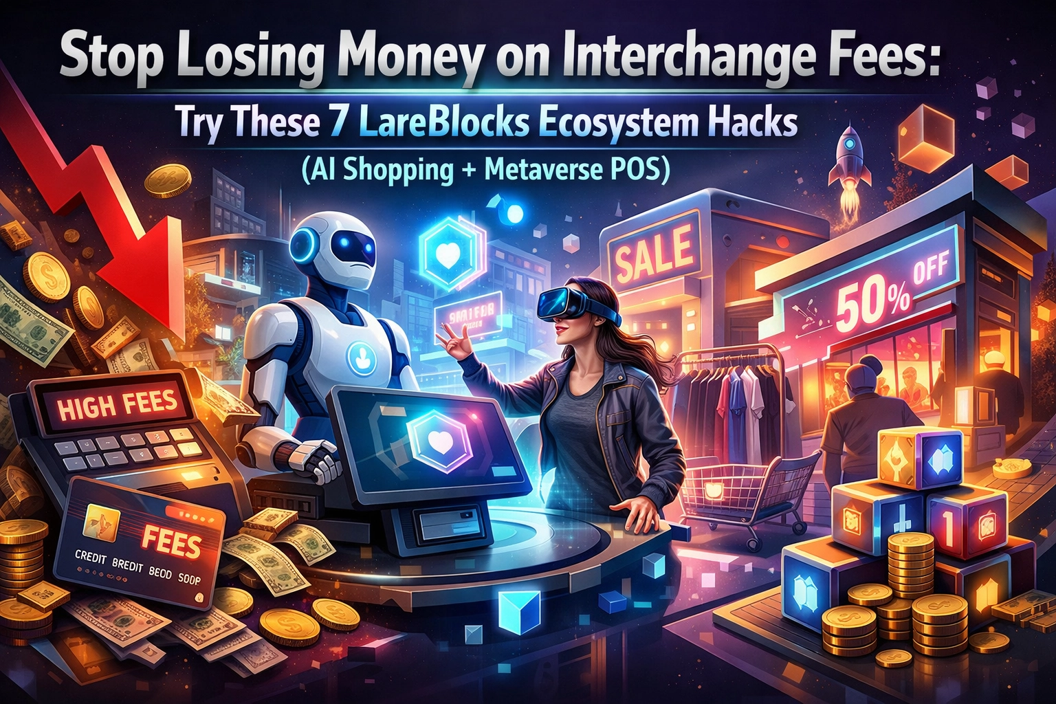 [HERO] Stop Losing Money on Interchange Fees: Try These 7 LareBlocks Ecosystem Hacks (AI Shopping + Metaverse POS)