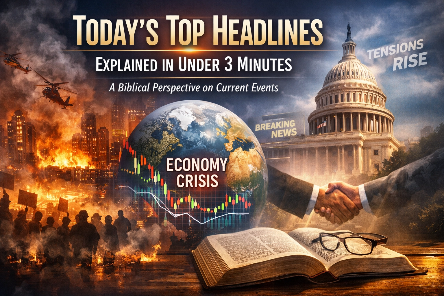 [HERO] Today’s Top Headlines Explained in Under 3 Minutes: A Biblical Perspective on Current Events