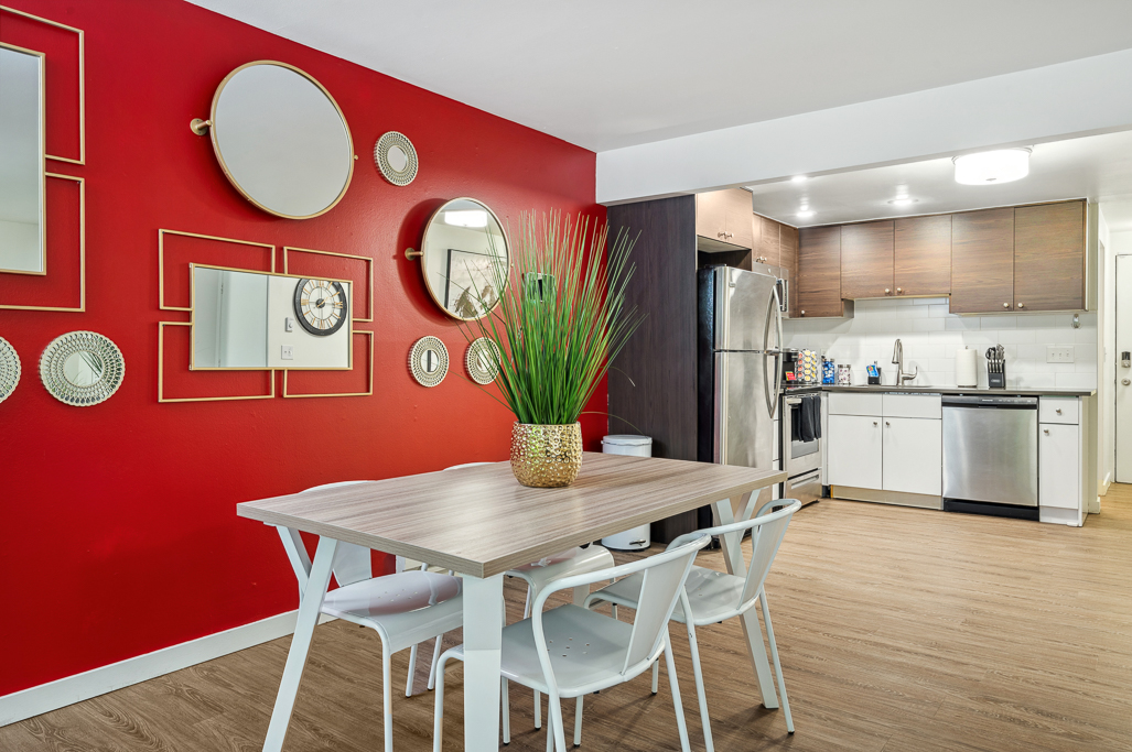 Modern Ruby Modern Dining and Kitchen Area