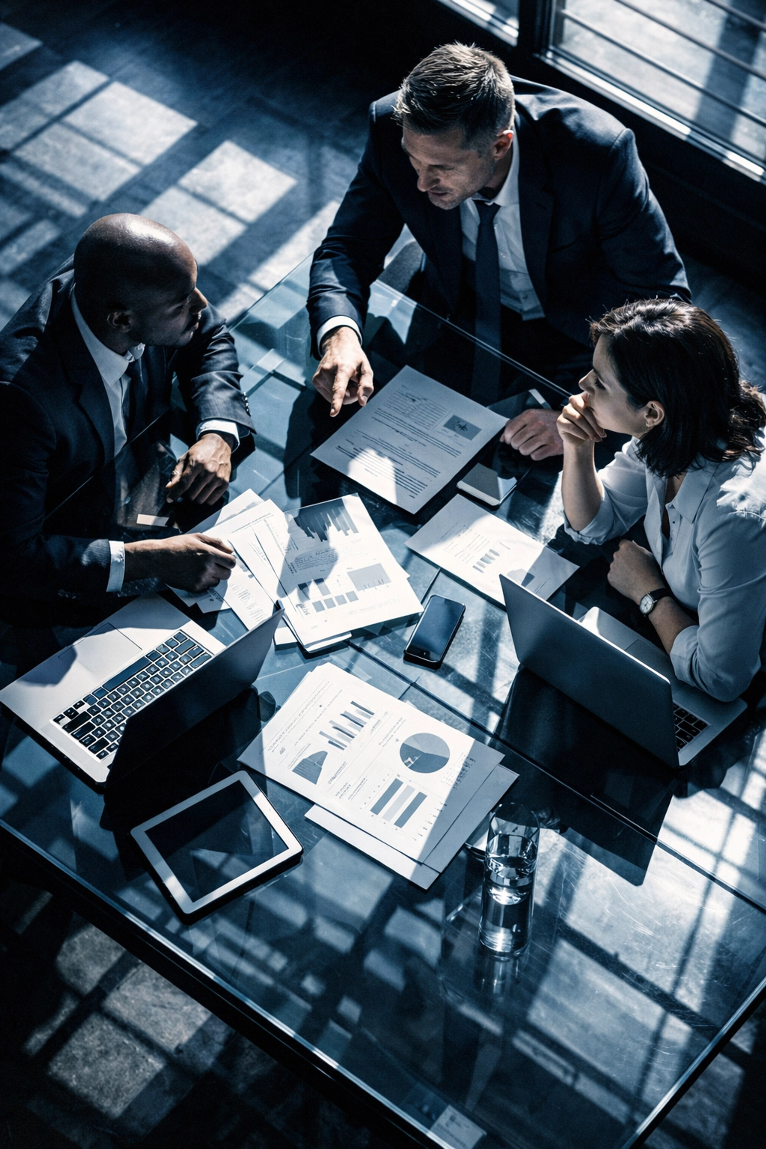 Emergency management professionals collaborating on crisis response strategy and planning