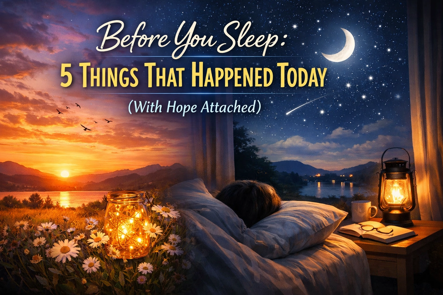 [HERO] Before You Sleep: 5 Things That Happened Today (With Hope Attached)