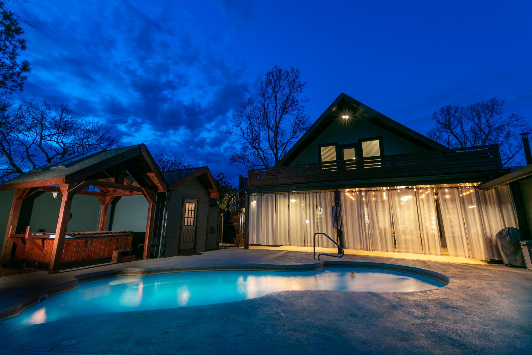 Outdoor Pool Area at Winston Place