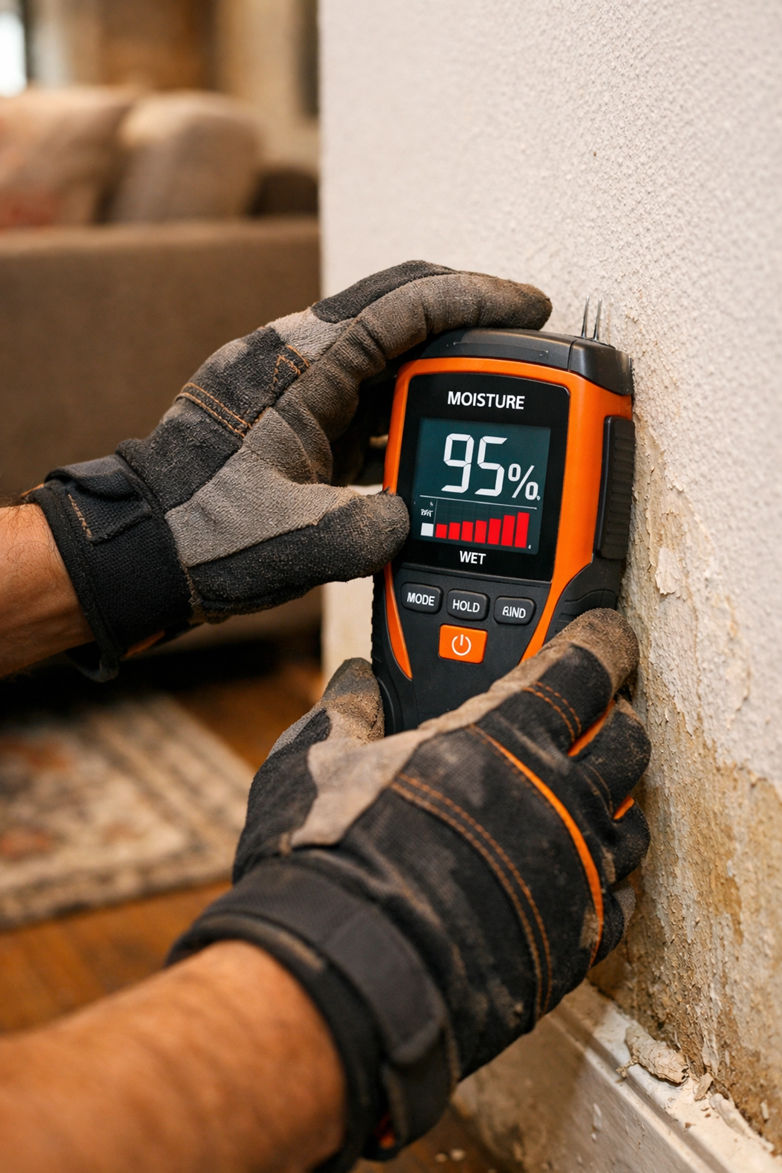 Choosing a property restoration company in Alabama starts with professional moisture detection.