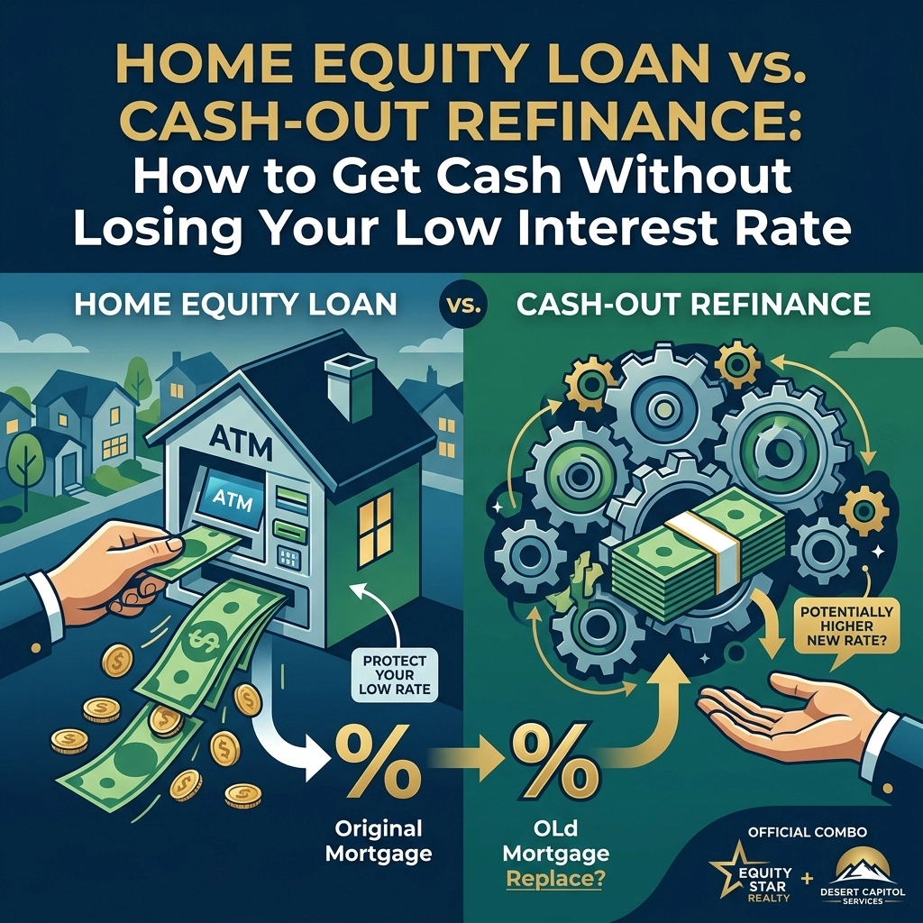 Home Equity Loan vs. Cash-Out Refinance: How to Get Cash Without Losing Your Low Interest Rate