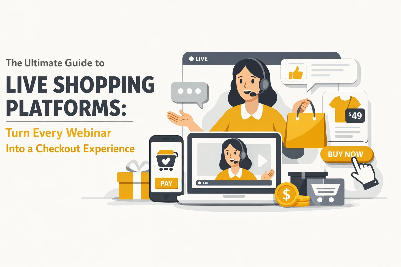 [HERO] The Ultimate Guide to Live Shopping Platforms: Turn Every Webinar Into a Checkout Experience