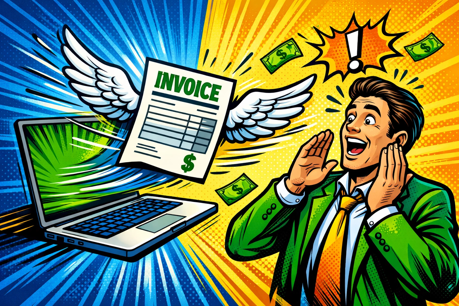 Automated invoice reminder system sending payment notifications to clients automatically