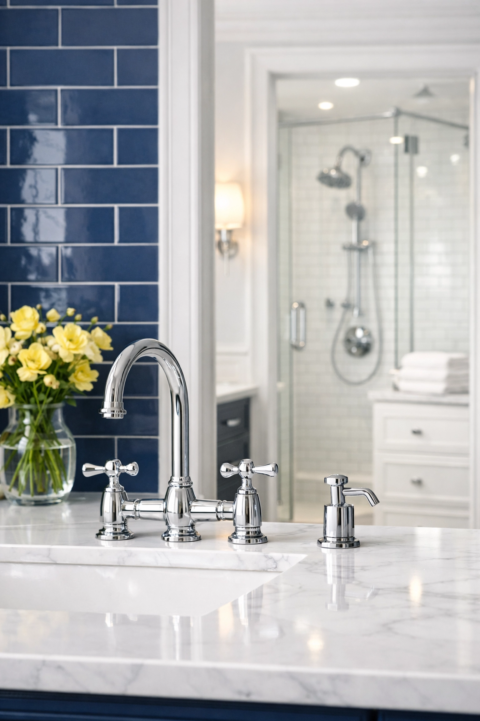 Pristine kitchen and bathroom surfaces in a Central MA home after a professional deep cleaning Worcester session.