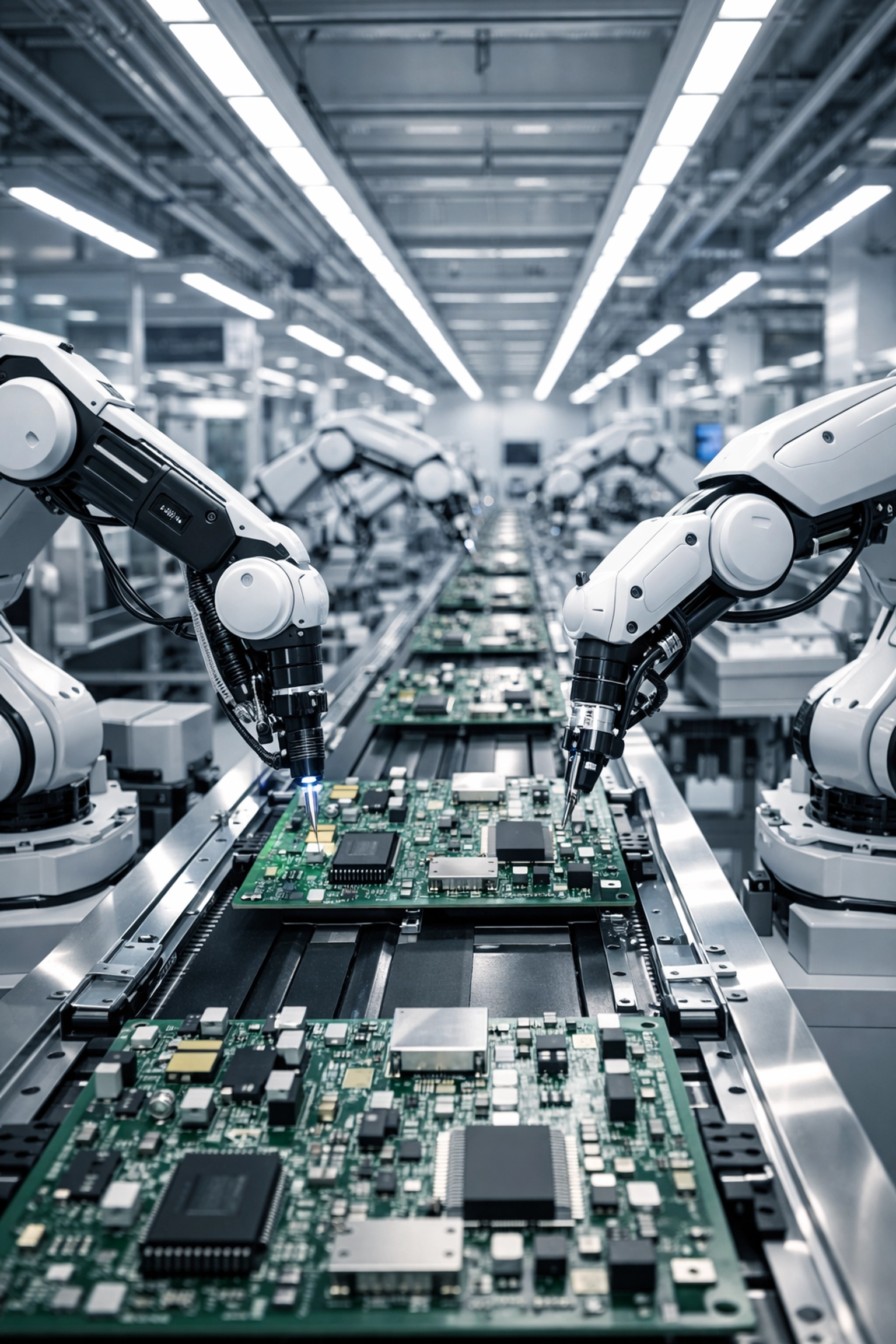 Modern automated assembly line showing industrial growth and resilience within the Economy of India.