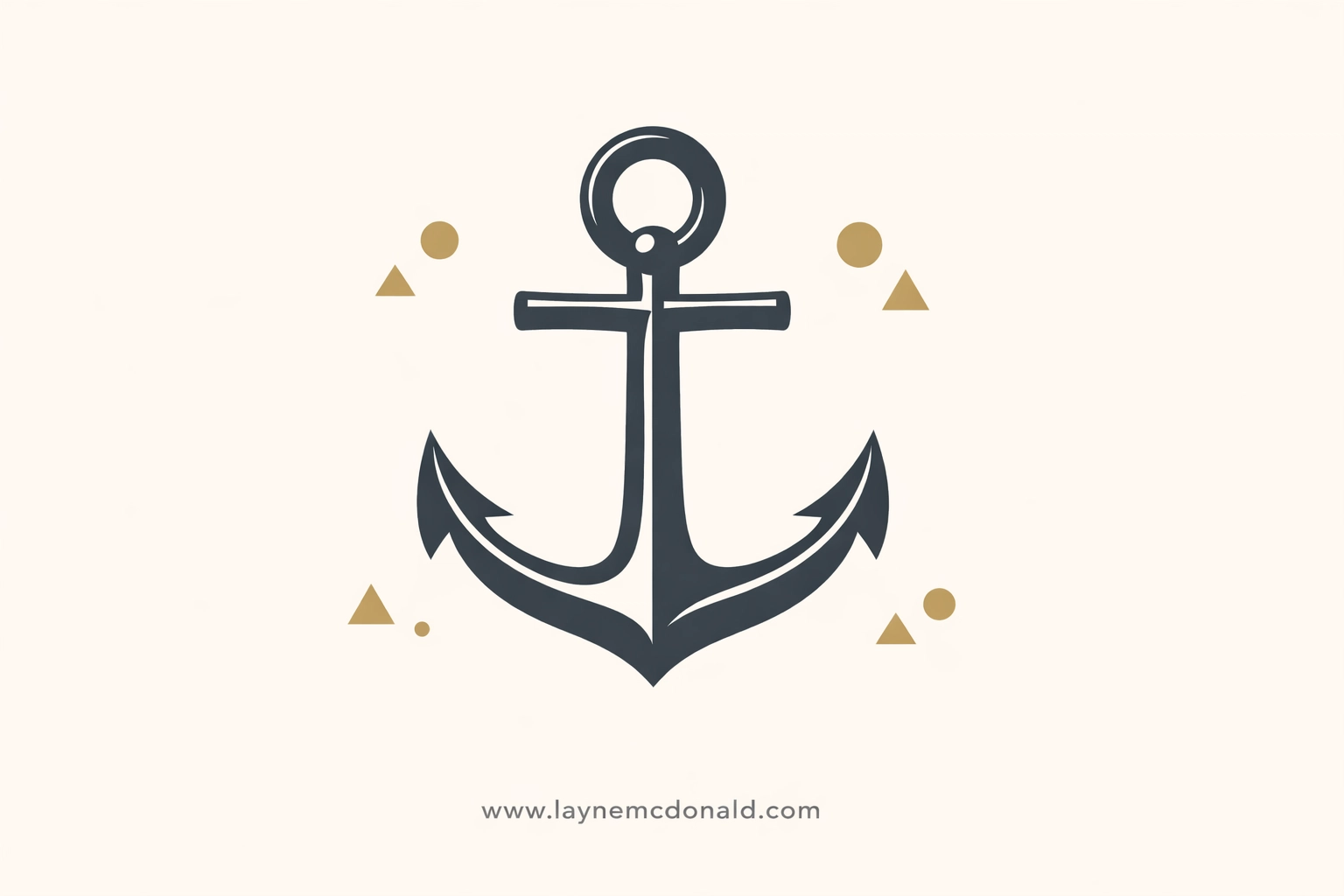Minimalist anchor illustration representing a solid design foundation for Christian faith-based merchandise.