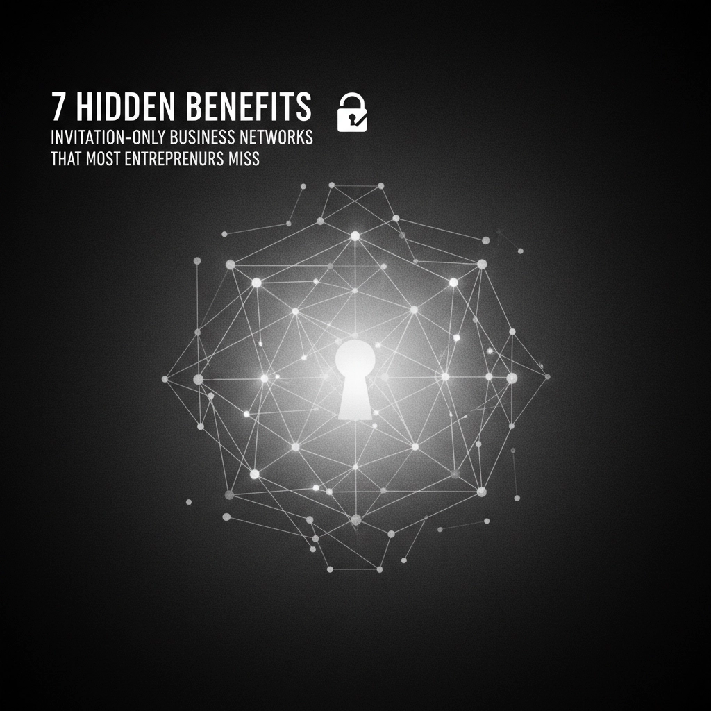 7 avantages cachés des réseaux d'affaires sur invitation uniquement (que la plupart des entrepreneurs ignorent)