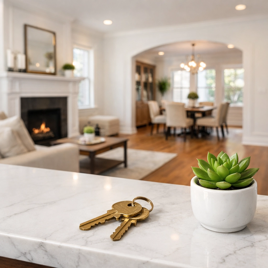 Renovated interior of a Tulsa rental property highlighting a successful BRRRR method project and high-end rehab.