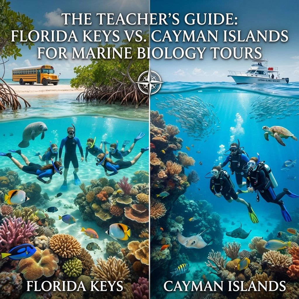 The Teachers Guide to Choosing Between Florida Keys and Cayman Islands for School Marine Biology Tours