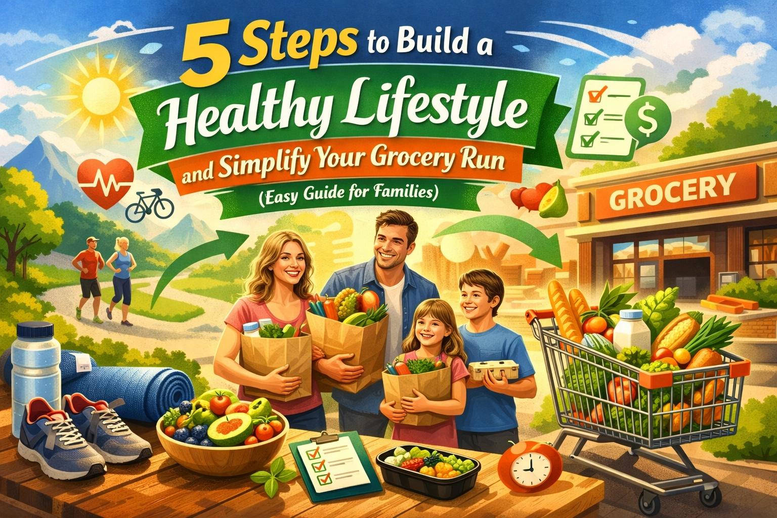 [HERO] 5 Steps to Build a Healthy Lifestyle and Simplify Your Grocery Run (Easy Guide for Families)