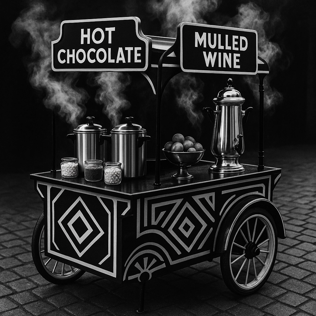 Hot Chocolate and mulled Wine Cart