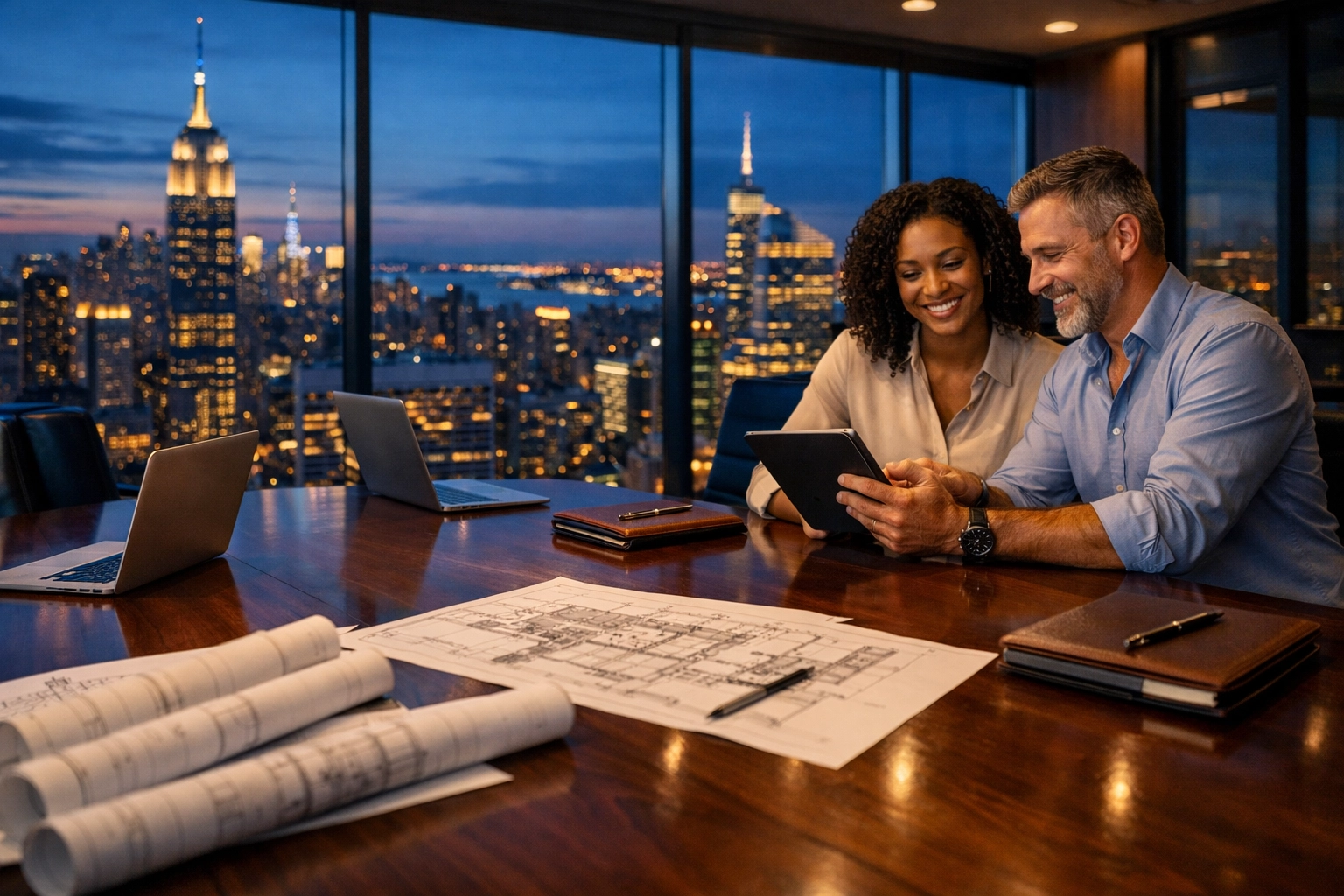 Dakdan Worldwide strategic consultants discussing innovative brand partnership strategies in a modern boardroom.