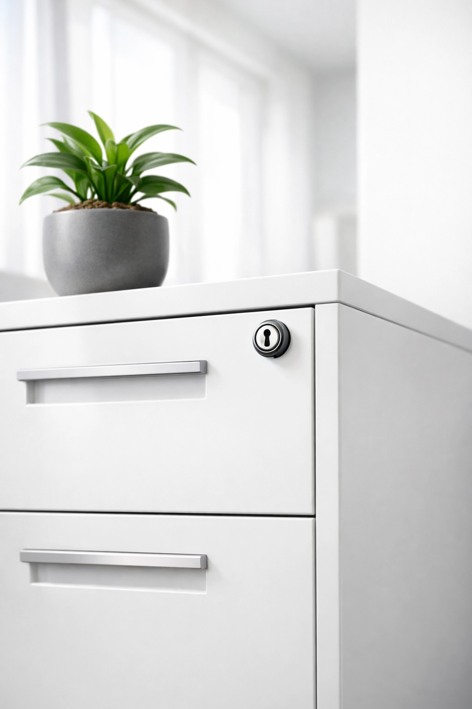 Secure office storage cabinet representing data protection and safe EFIN management for tax professionals.