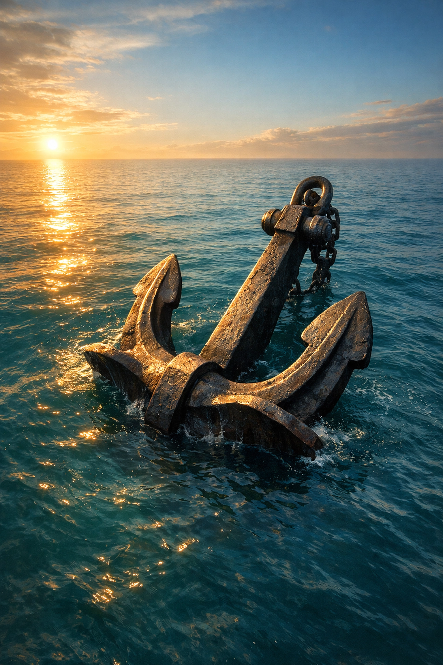 Anchor symbolizing fixed income stability in a diversified investment portfolio strategy