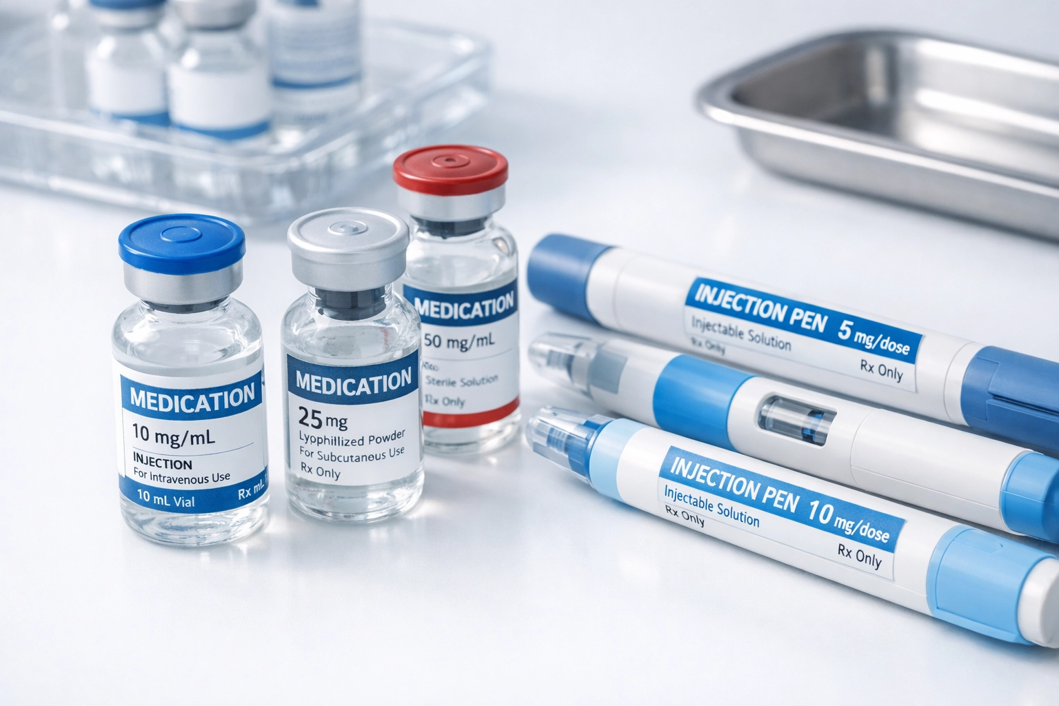FDA-approved tirzepatide medication vials showing quality pharmaceutical standards