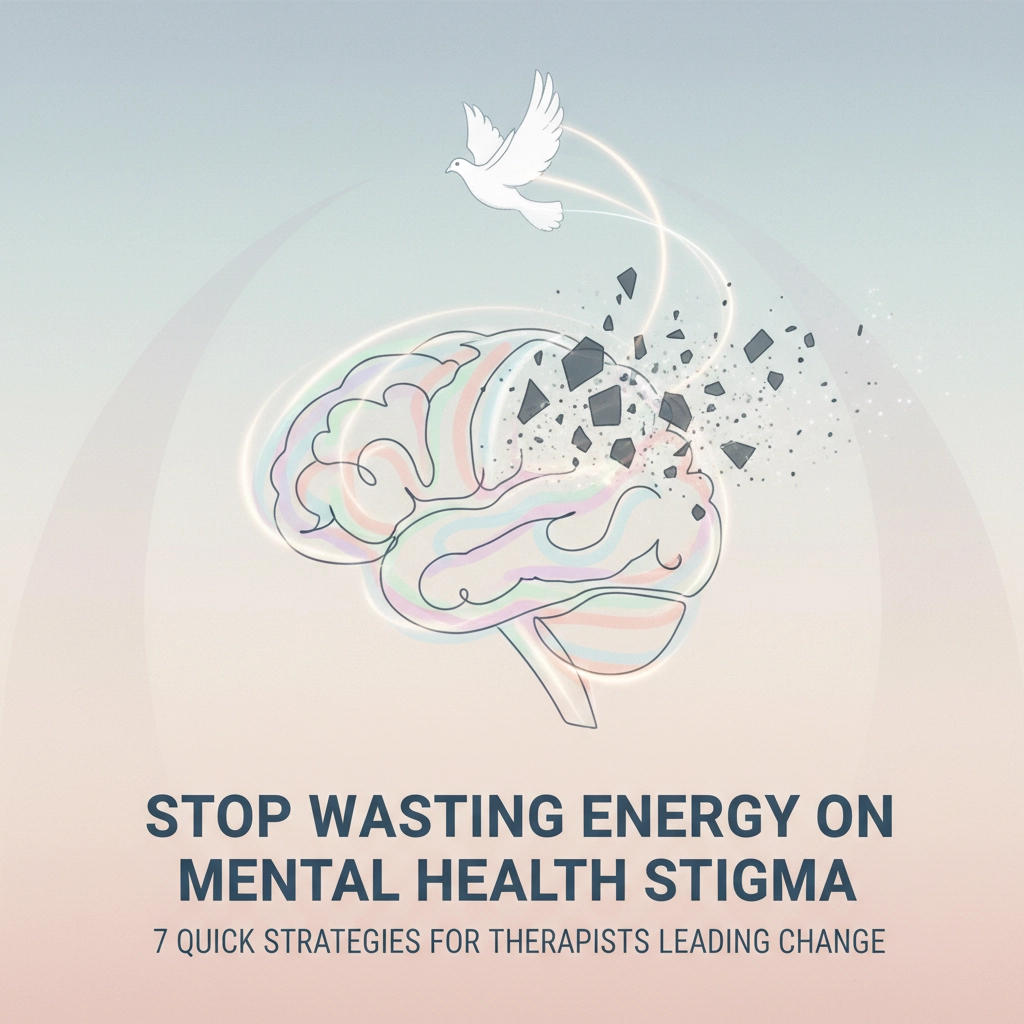 Stop Wasting Energy on Mental Health Stigma: 7 Quick Strategies for Therapists Leading Change
