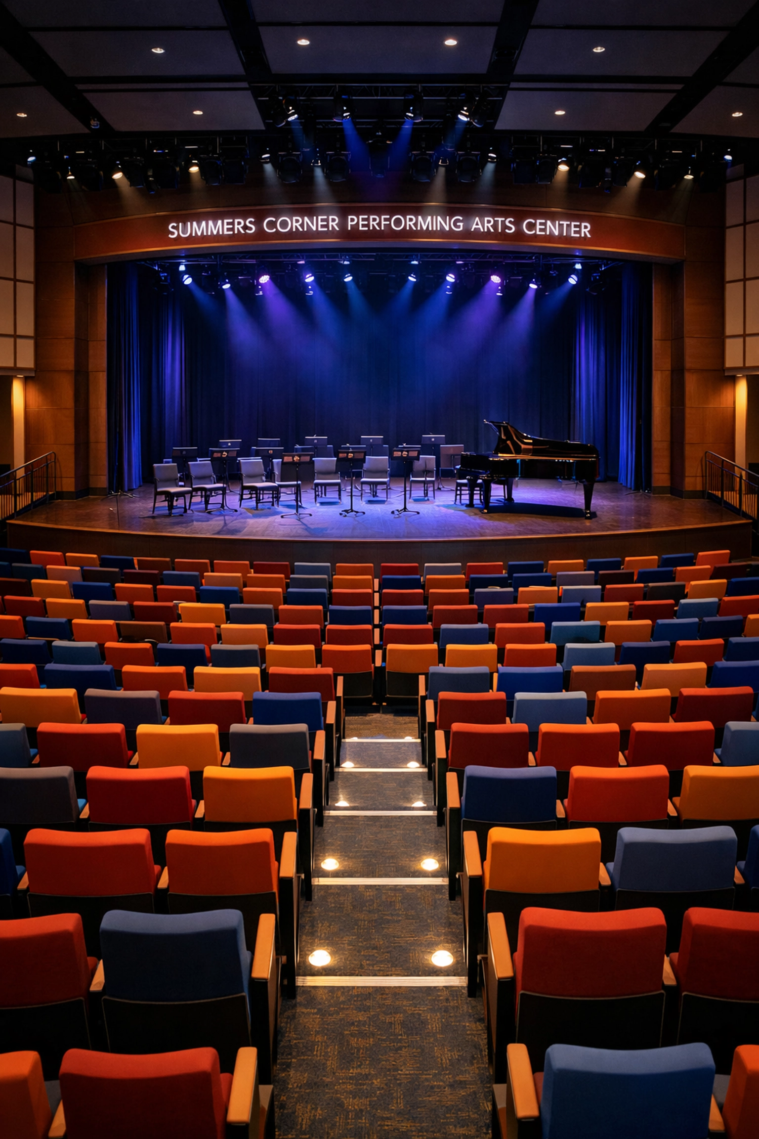 Inside Summers Corner Performing Arts Center, a premier venue for arts and things to do in Summerville SC.