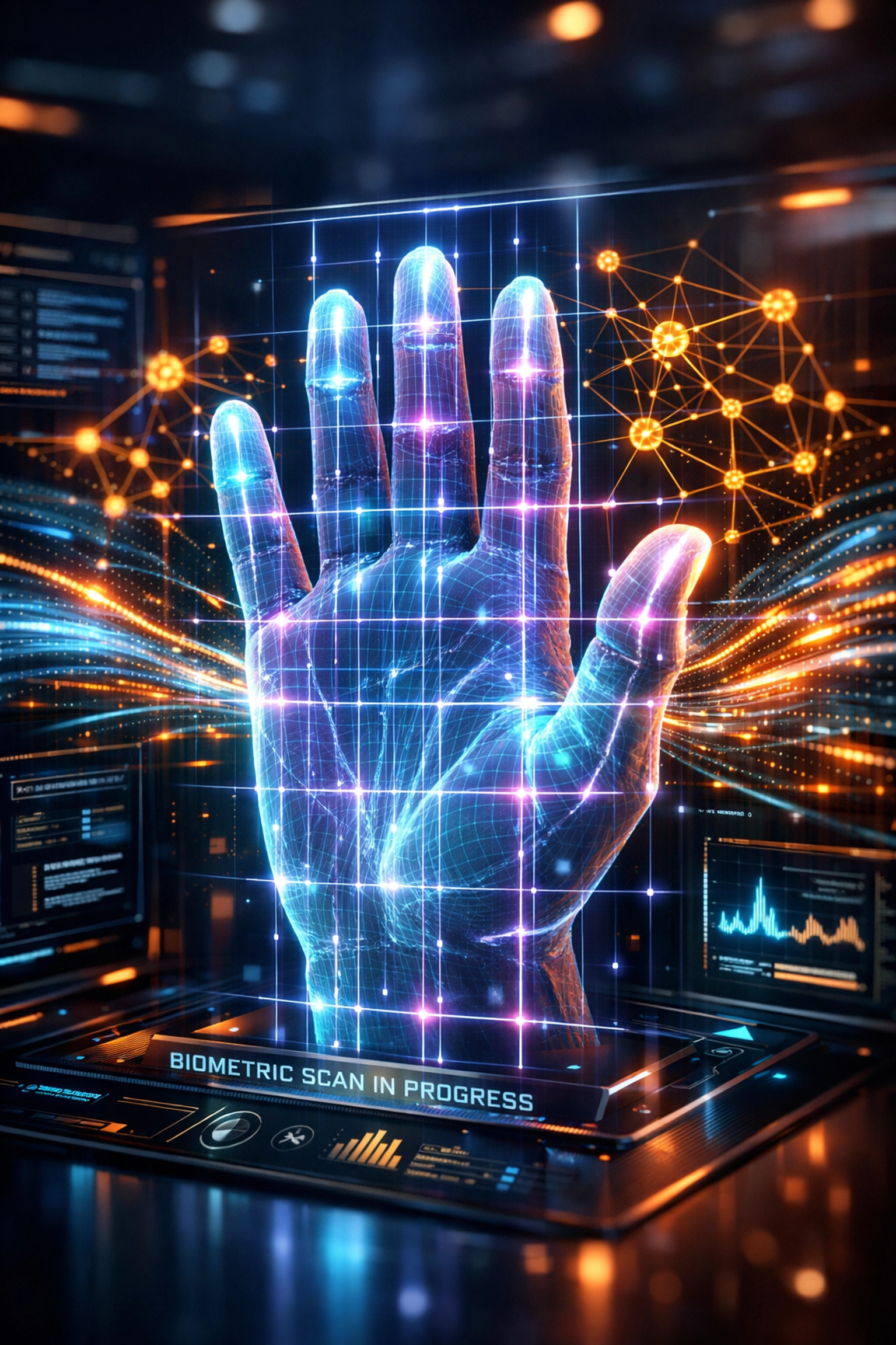 Advanced AI fraud detection and biometric verification for secure cryptocurrency payments on Larecoin.ai.