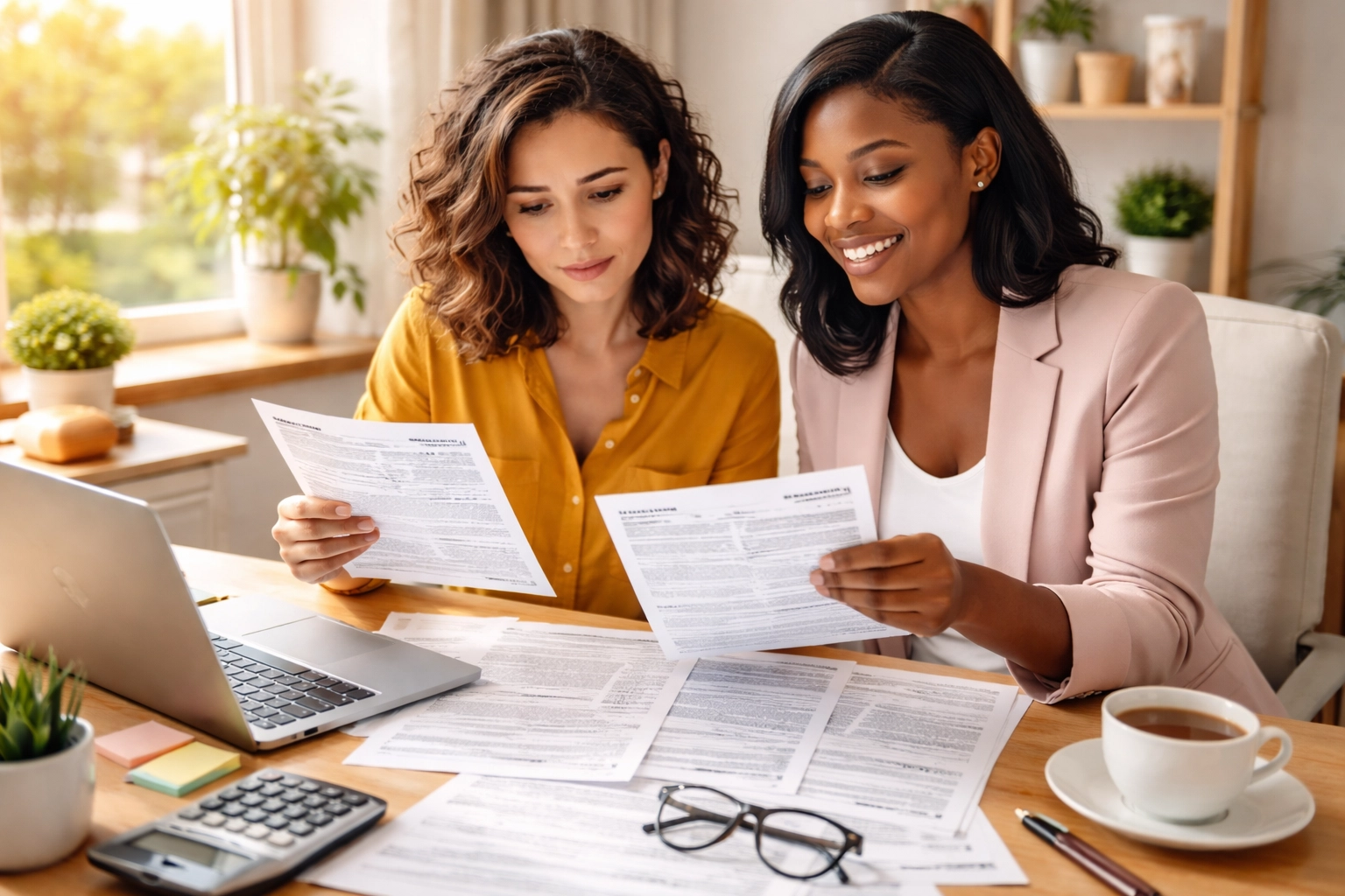 Tax preparer reviews W-2 forms and paperwork at home office, highlighting common IRS refund status delays.