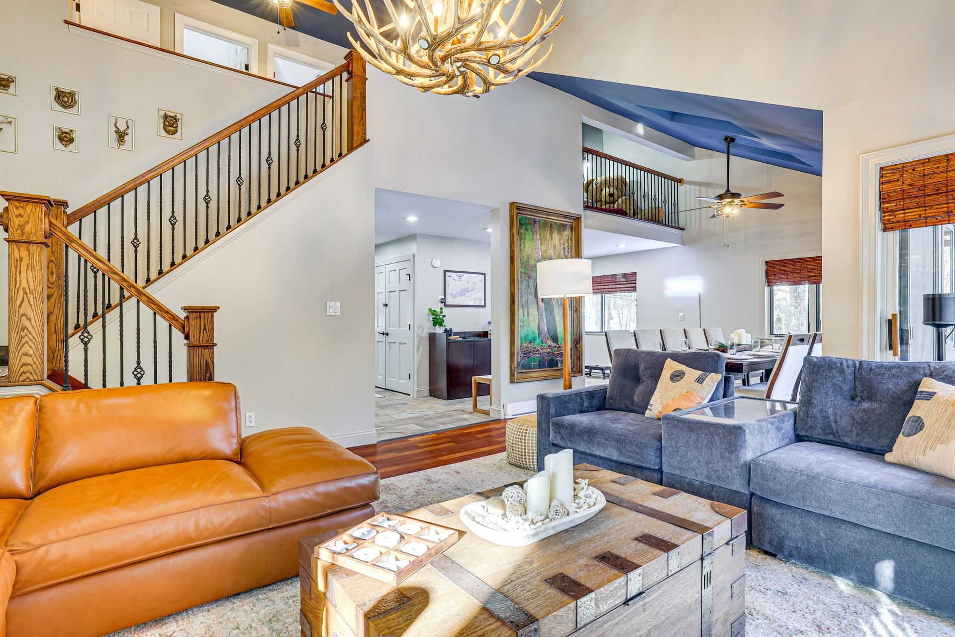 Cozy living room at Bearly Roughing It