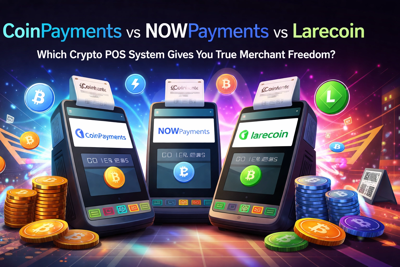 [HERO] CoinPayments vs NOWPayments vs Larecoin: Which Crypto POS System Gives You True Merchant Freedom?