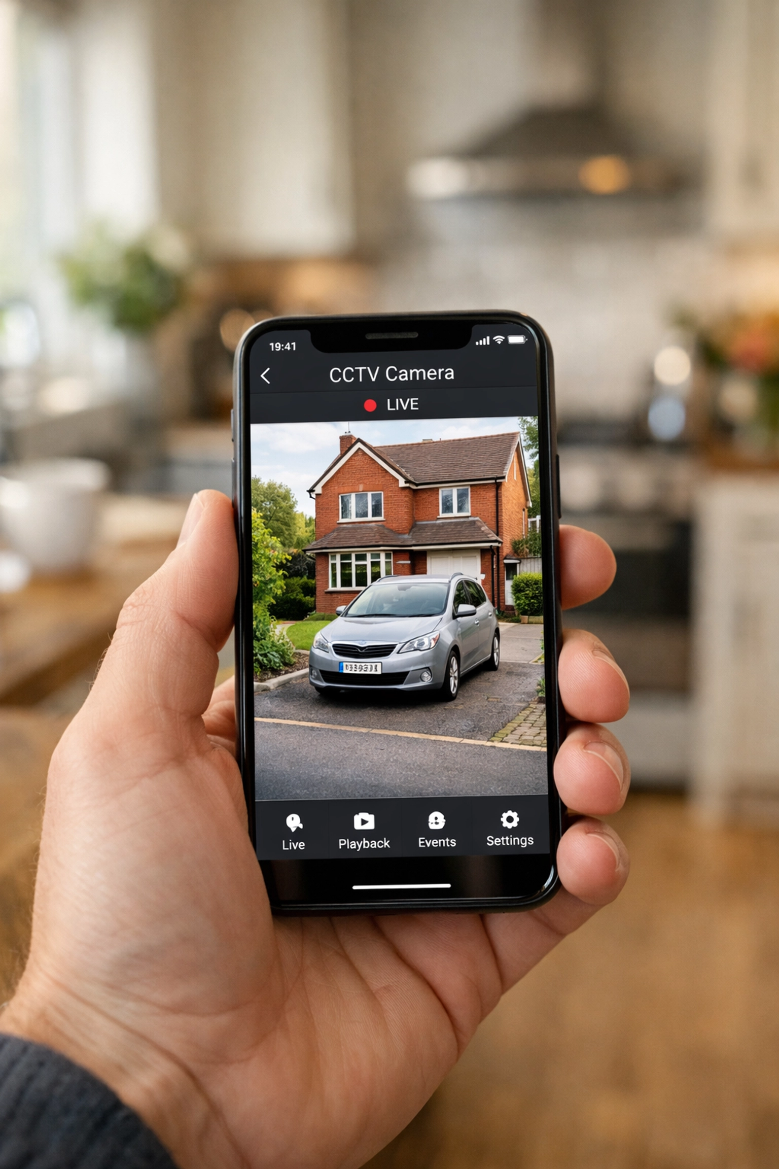 Remote CCTV monitoring of a Bracknell home via a smartphone app for 24/7 security.