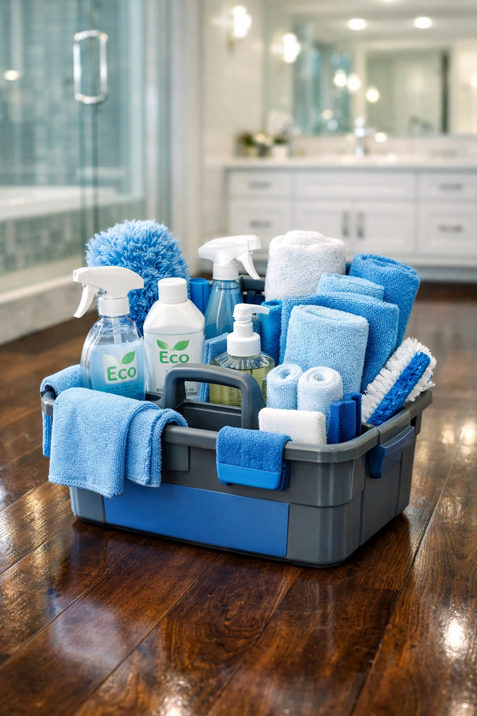 Eco-friendly products used by professional cleaners for weekly house cleaning in West Boylston MA.