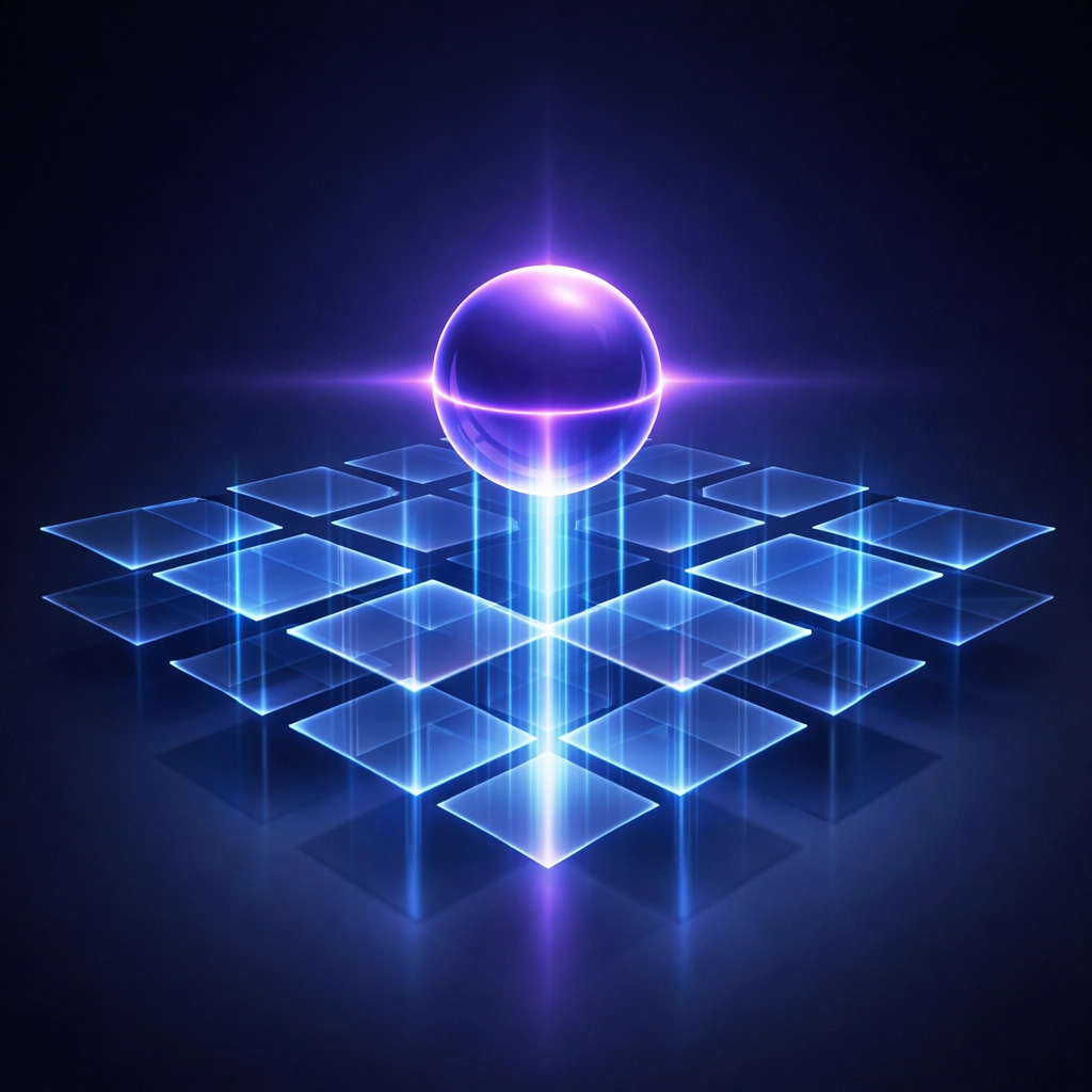 AI-powered content engine organizing data into high-quality blog posts for business SEO.