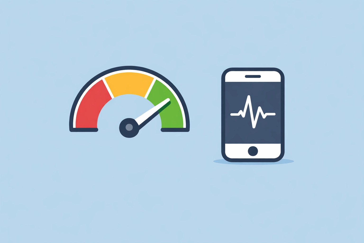 Medidor de puntaje crediticio en verde y monitoreo de crédito en un celular para subir el score.