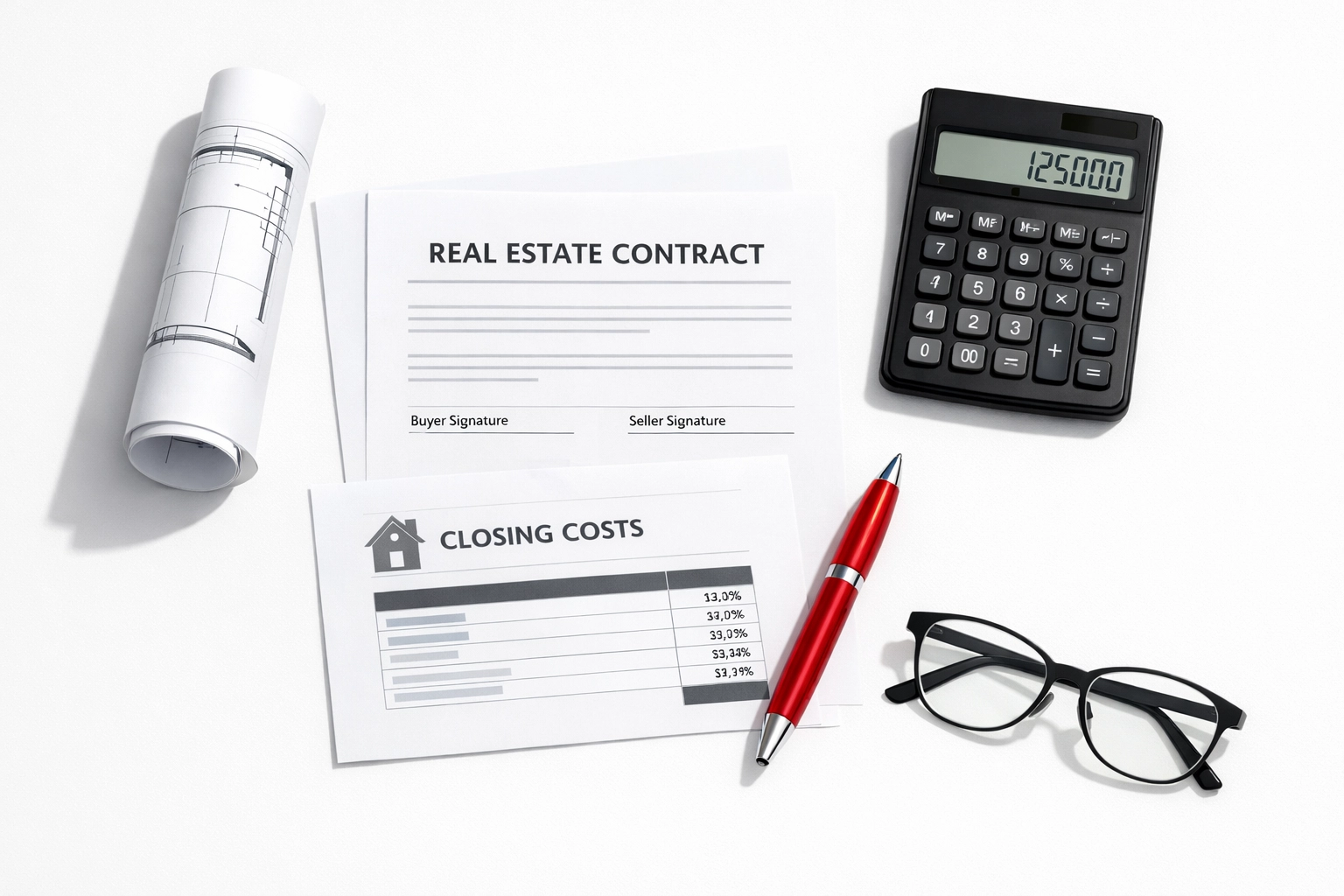 Documents de transaction immobilière avec plan et certificat de localisation à Québec