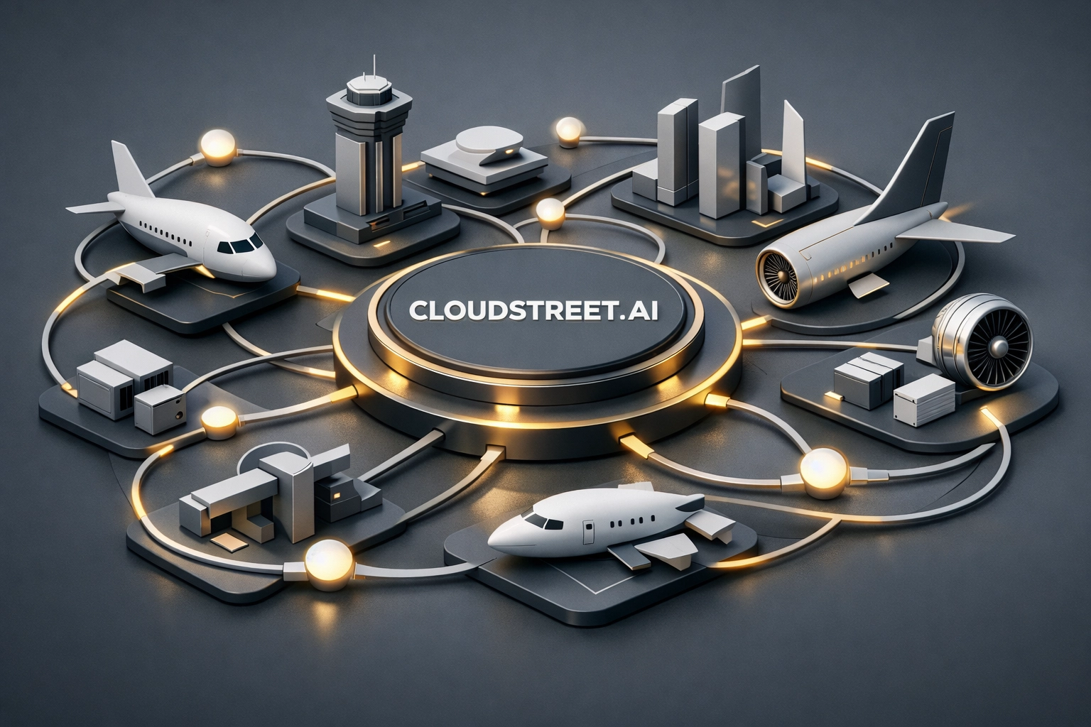 Connected aviation B2B Commerce network linking parts suppliers and MRO customers