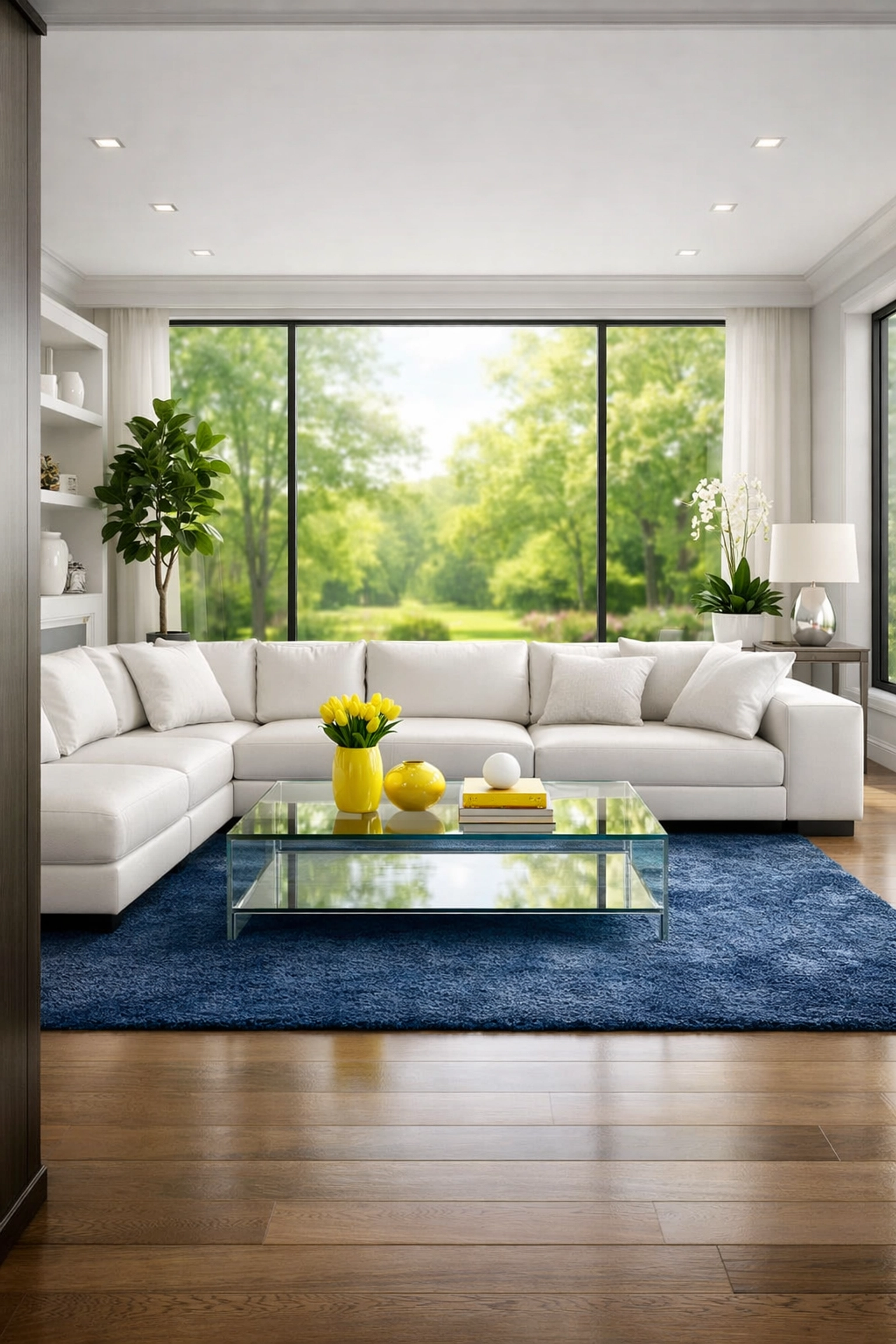 Bright and serene Topsfield living room with clean furniture, maintained by regular deep cleaning Topsfield strikes.