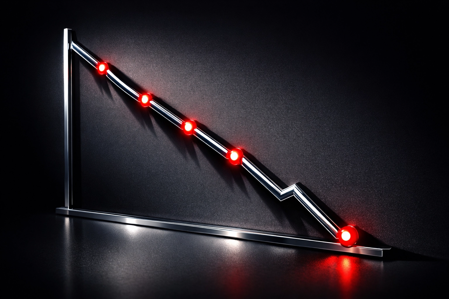 Website conversion rate drop graph as page load time increases