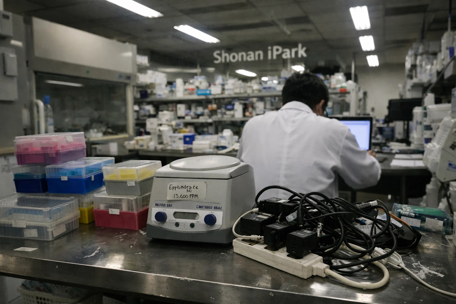 A busy biotech laboratory at Shonan I-Park facilitating cross-border pharmaceutical R&D and research.